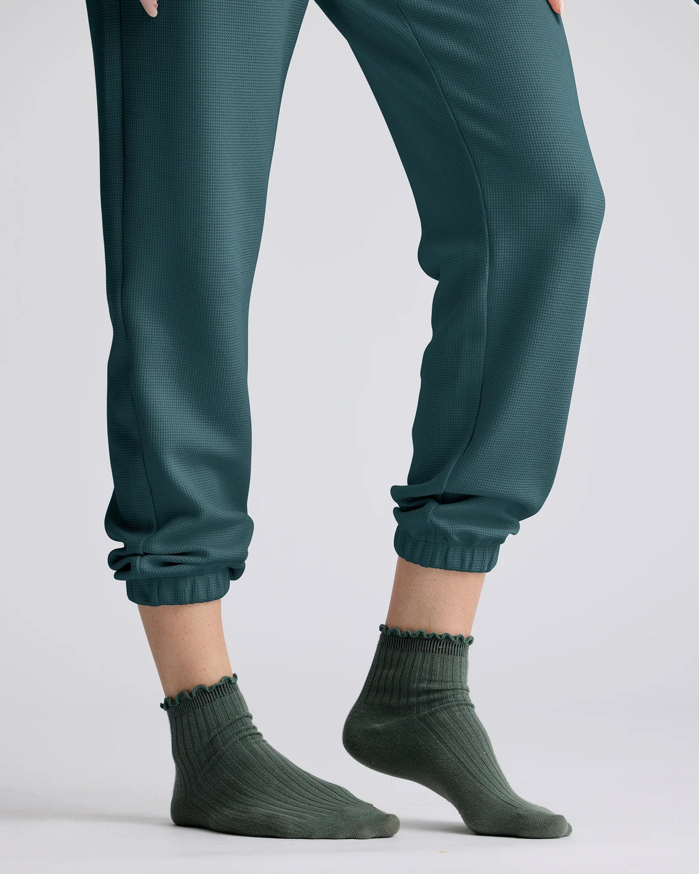 Women's Waffle Jogger - Sea Pine