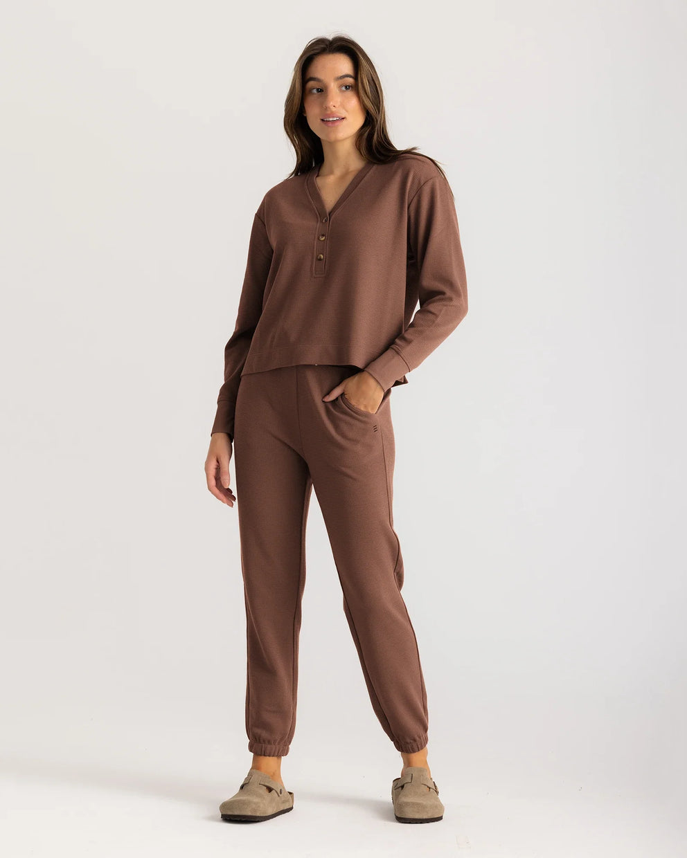 Women's Waffle Jogger - Nutmeg