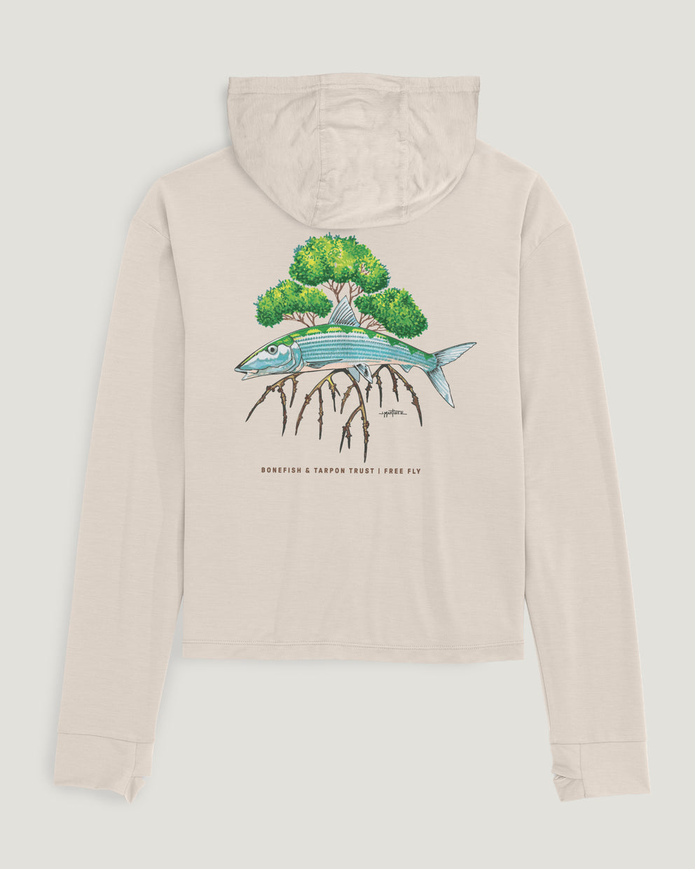 Women's Elevate Lightweight Hoodie - Bonefish & Tarpon Trust