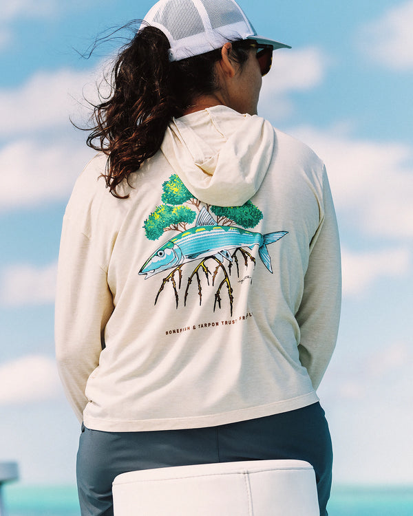 Women's Elevate Lightweight Hoodie - Bonefish & Tarpon Trust