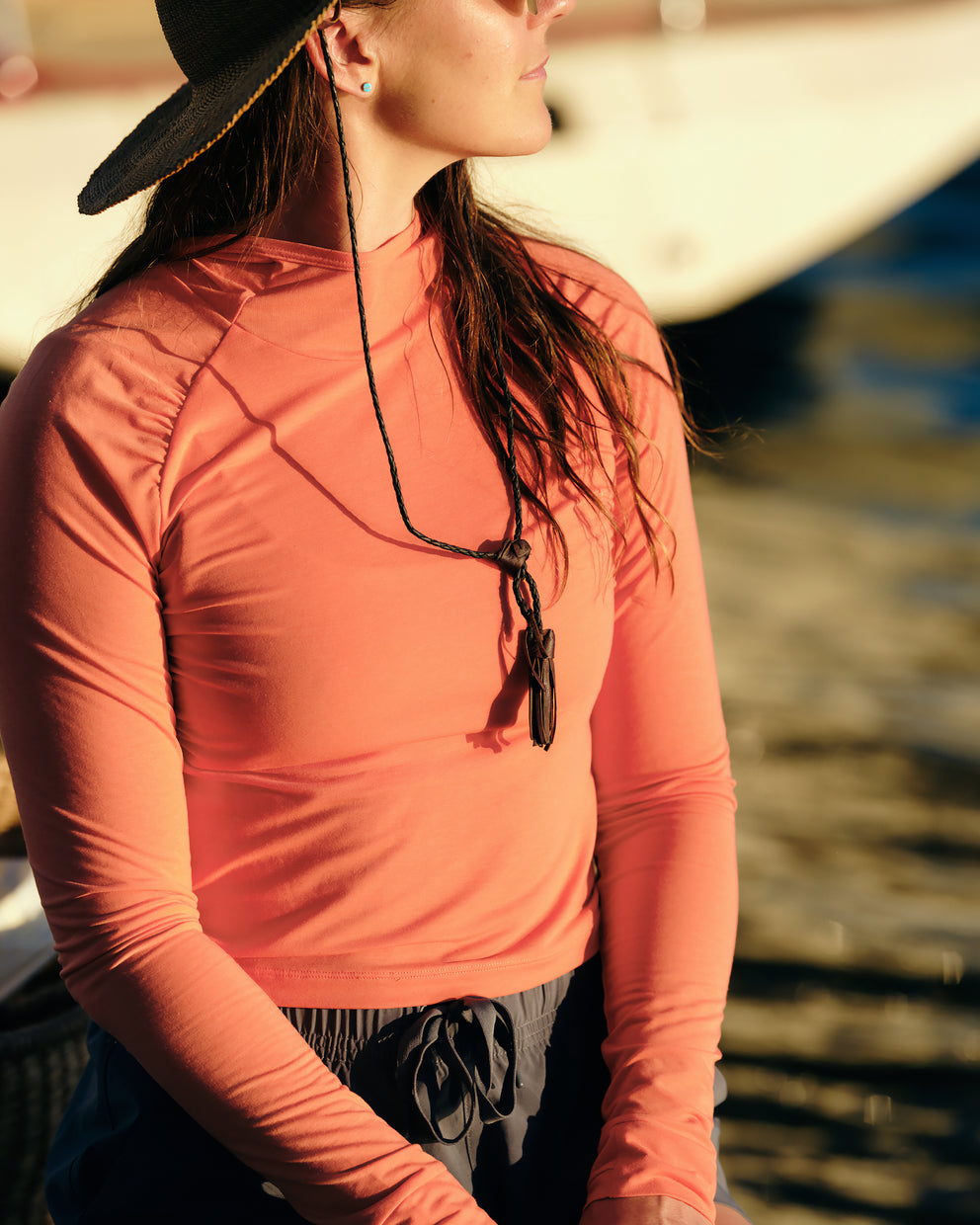 Women's Elevate Lightweight Fitted Hoodie - Stormy Sea