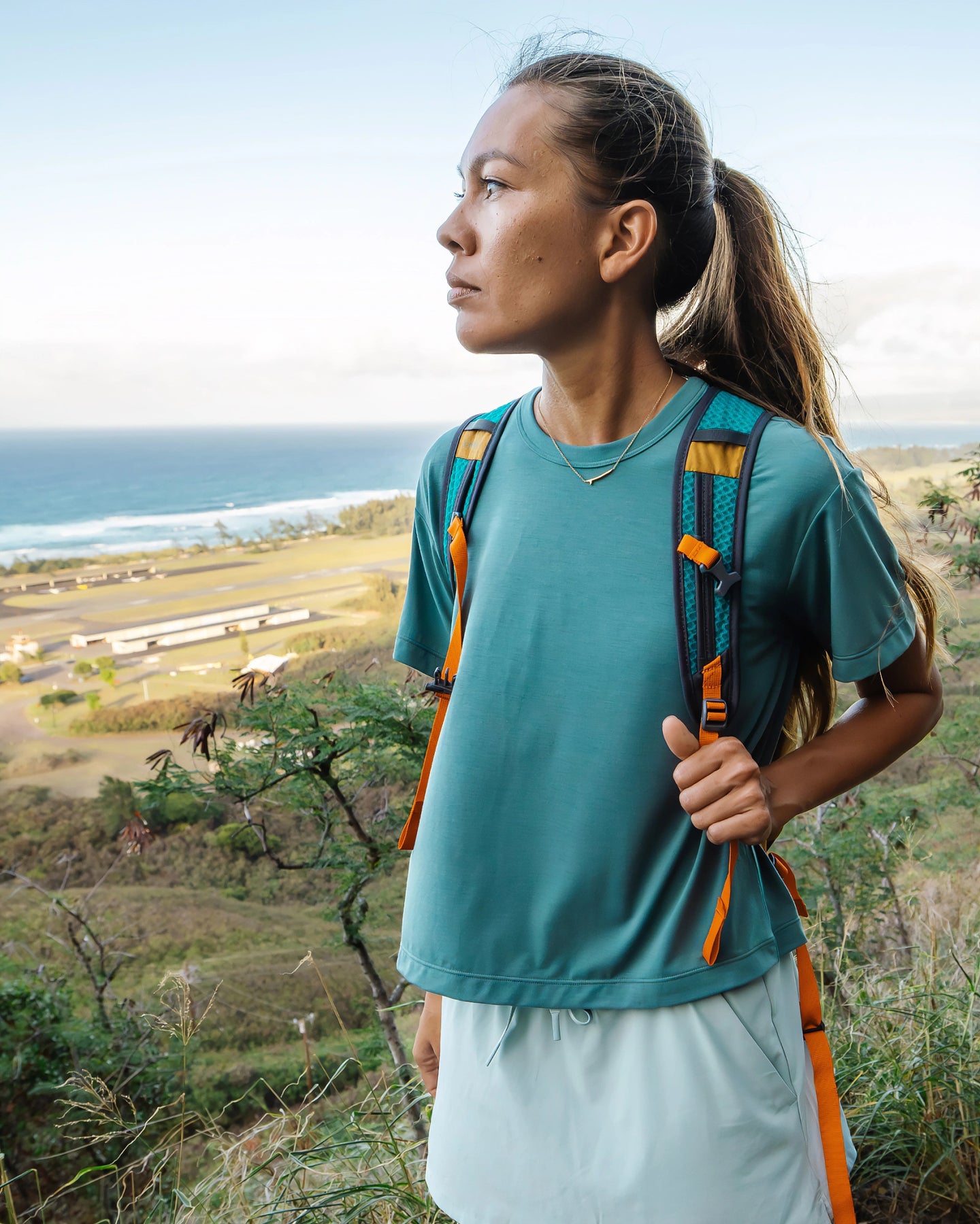 Women's Elevate Lightweight Tee - Sea Pine