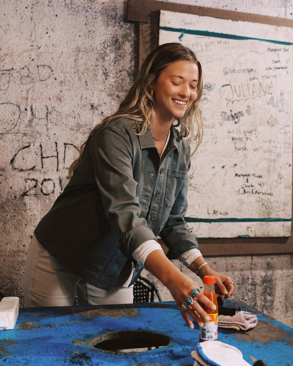 Women's Folly Twill Chore Coat - Smokey Olive