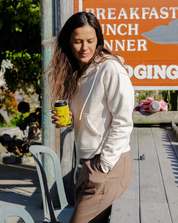 Women's Bamboo Northcoast Fleece Anorak - Clear Sky