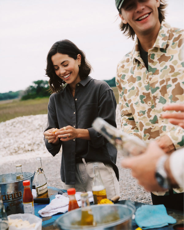 Women's Seawool Flannel Shirt - Dark Forest