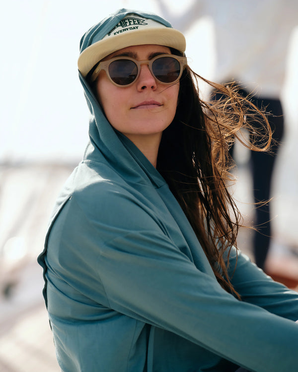 Women's Bamboo Shade Crossover Hoodie - Fig