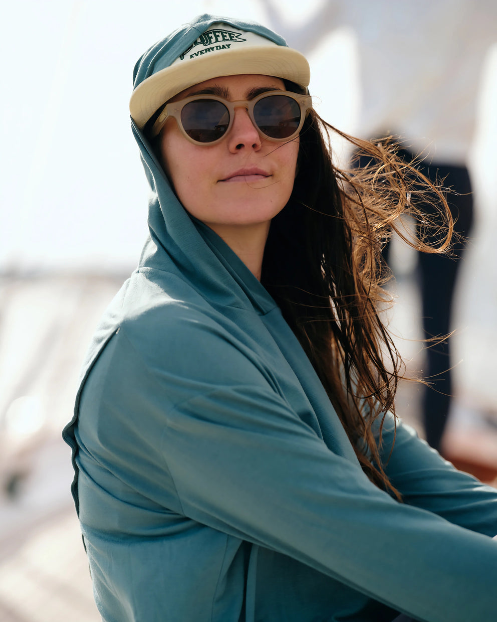 Women's Bamboo Shade Crossover Hoodie - Fig