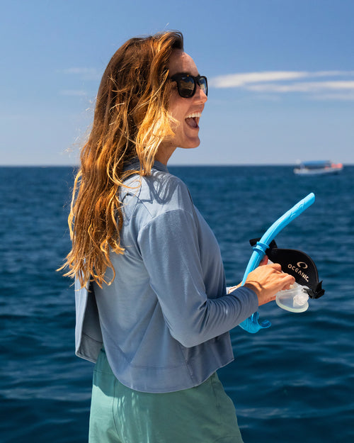 Women's Bamboo Shade Crossover Hoodie - Fig