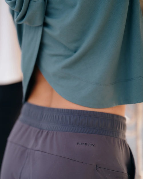 Women's Bamboo Shade Crossover Hoodie - Bright White