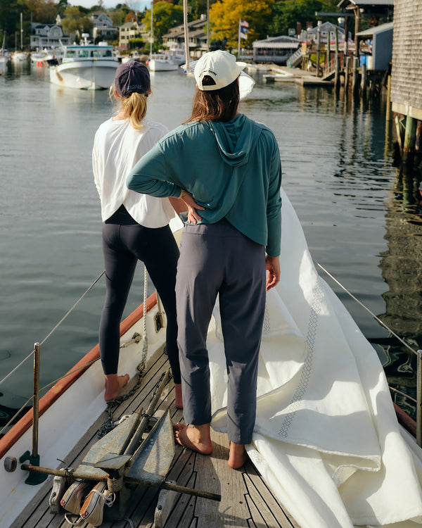 Women's Bamboo Shade Crossover Hoodie - Bright White