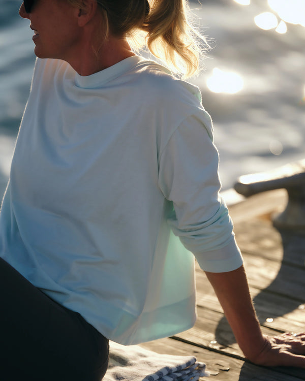 Women's Bamboo Shade Crossover Long Sleeve - Bright White