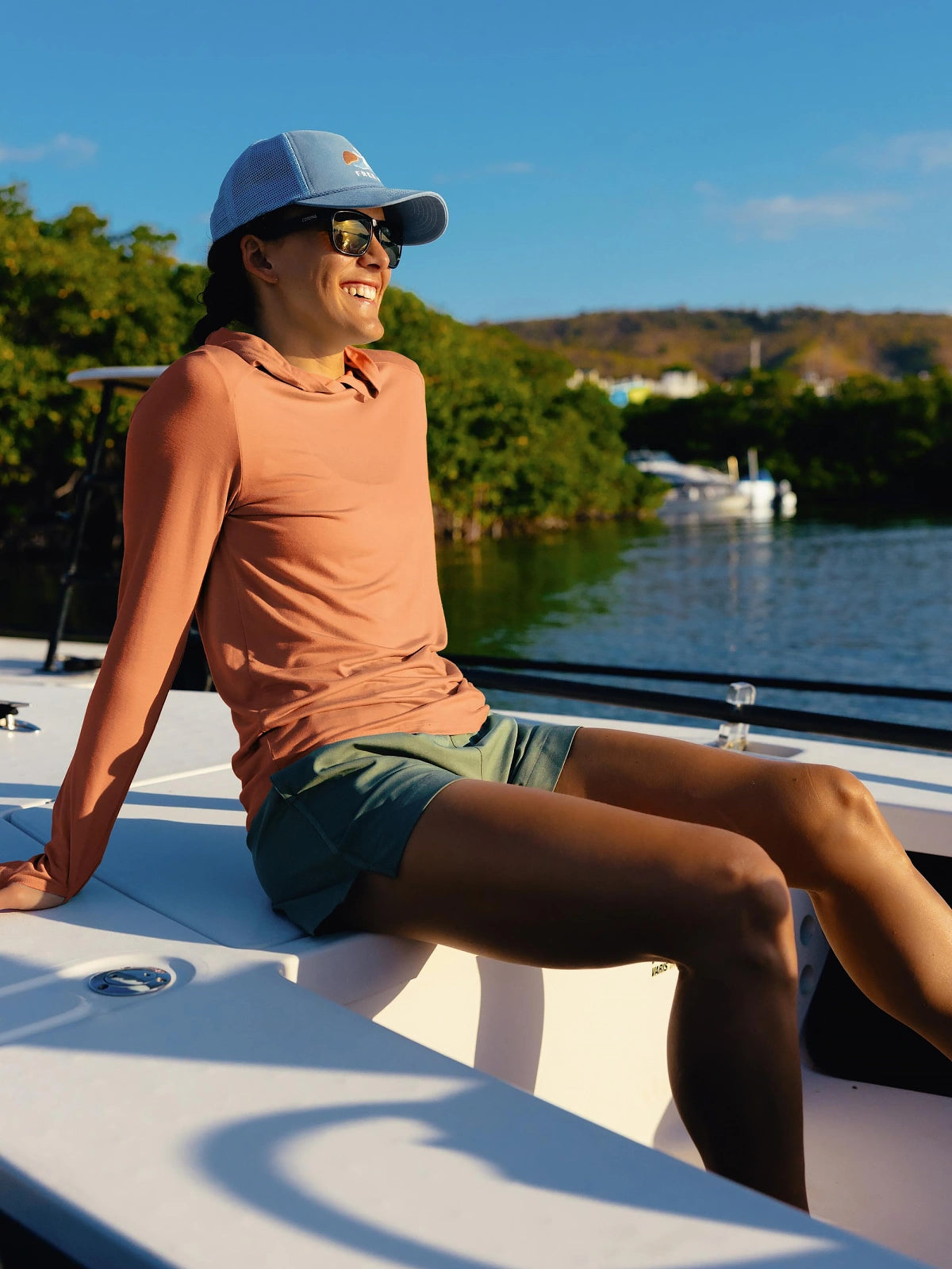 Women's Bamboo Shade Hoodie II - Tropic Orange