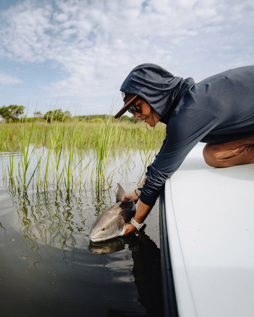 Women's Bamboo Shade Hoodie II - Sea Pine