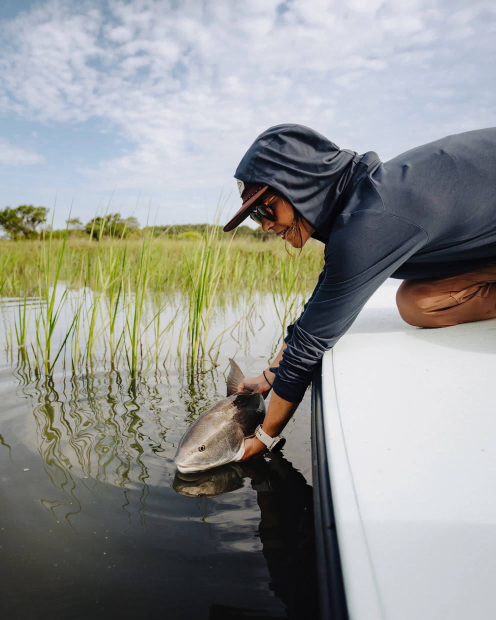 Women's Bamboo Shade Hoodie II - Deep Navy