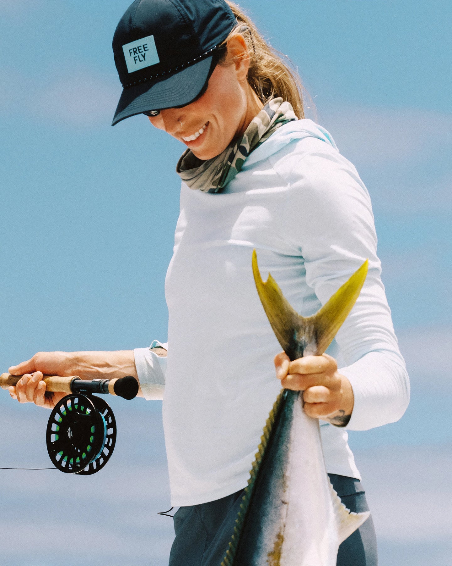 Women's Bamboo Shade Hoodie II - Pacific Blue