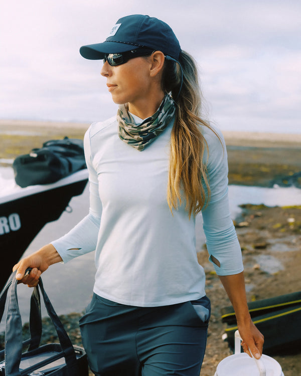 Women's Bamboo Shade Hoodie II - Pacific Blue