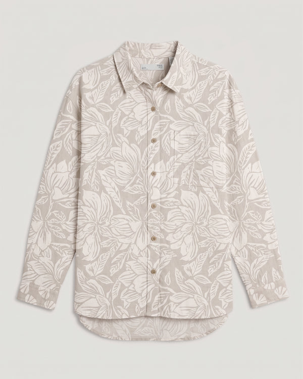 Women's Sullivan's Shirt - Nolia Floral Print Stone