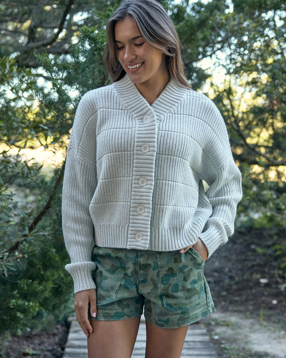 Women's Coastloom Cardigan Sweater - Fossil