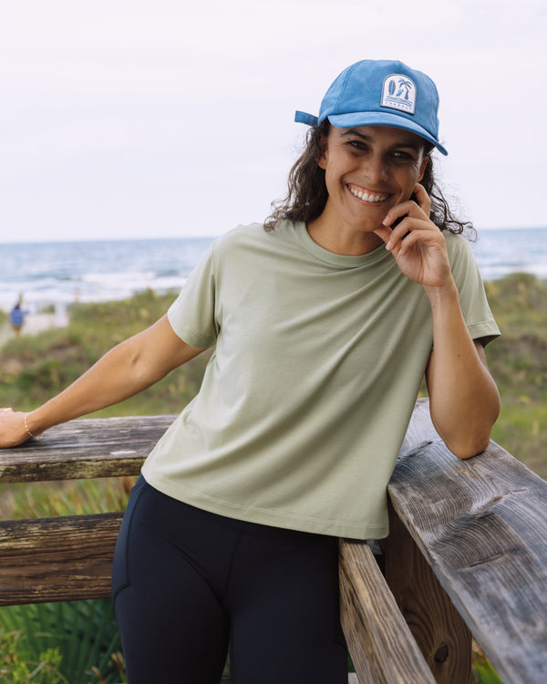 Women's Elevate Lightweight Tee - Windward Blue