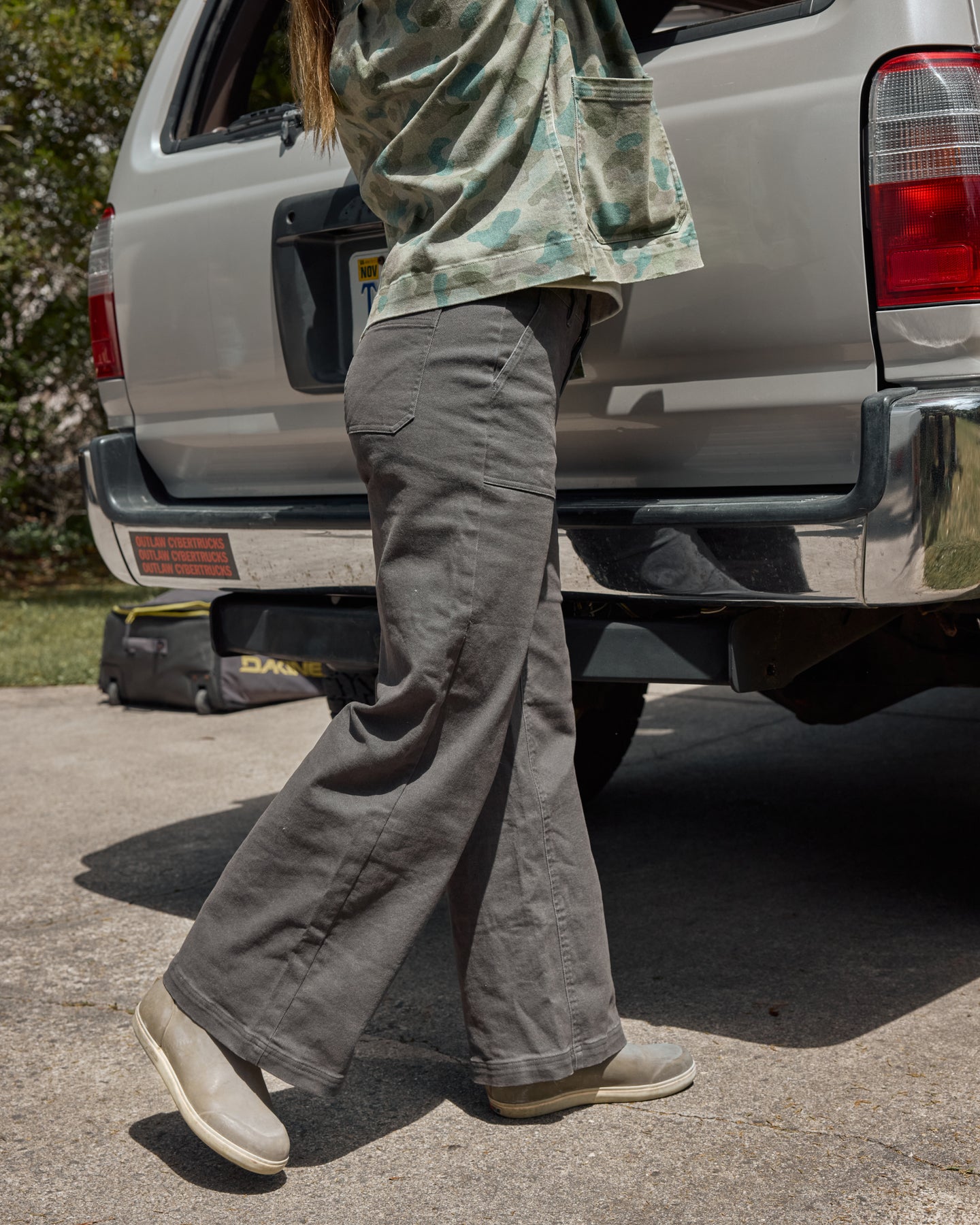 Women's Folly Twill Wide Leg Pant - Anthracite