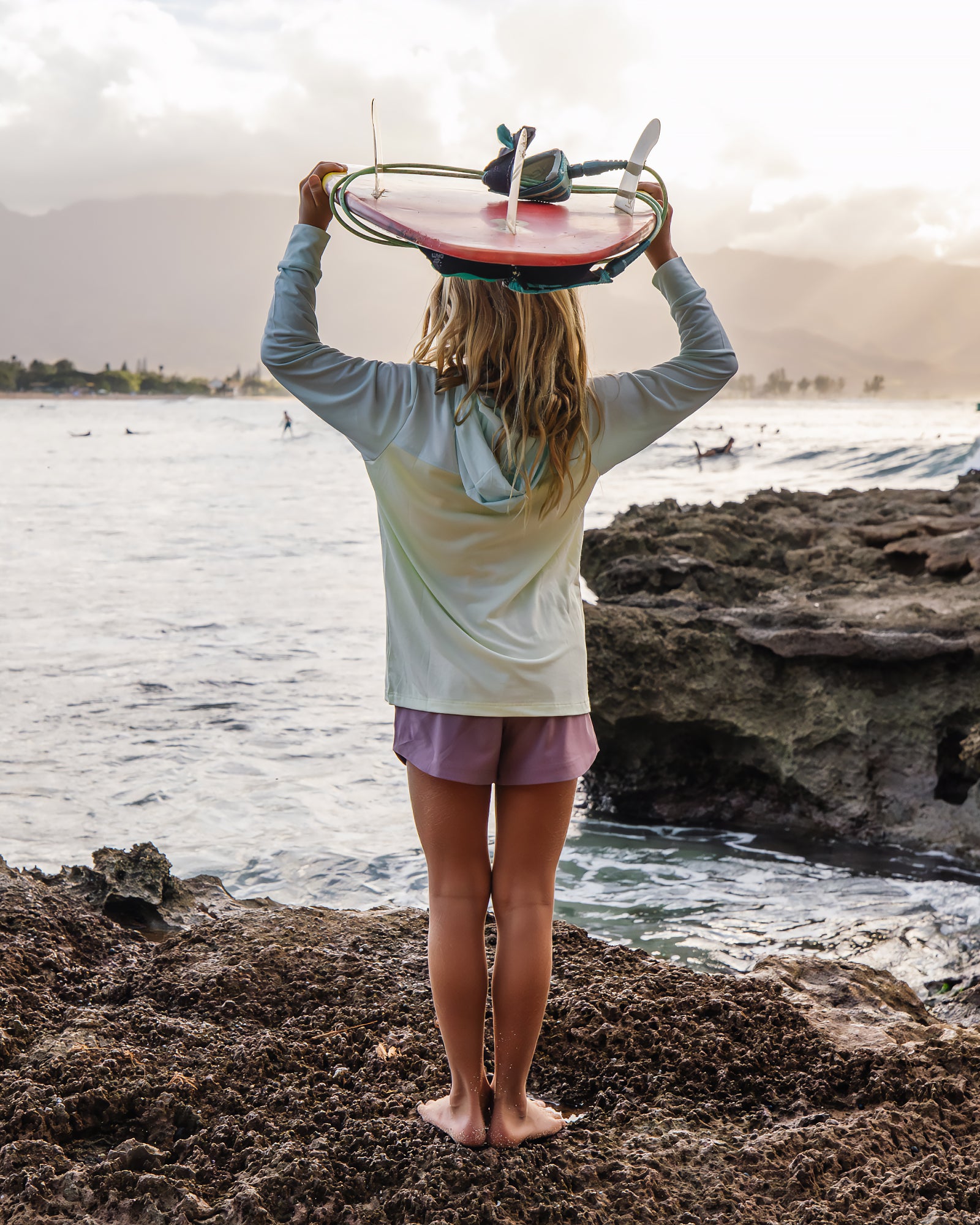 Youth Colorblock Bamboo Shade Hoodie - Tropic Sea / Lime – Free