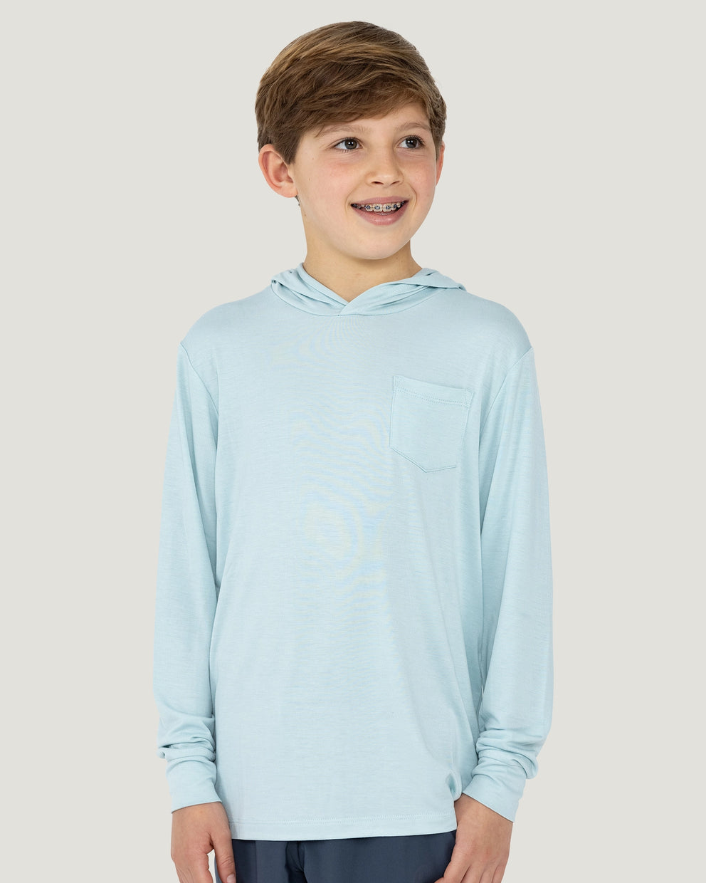 Youth Bamboo Shade Hoodie - Tide Pool