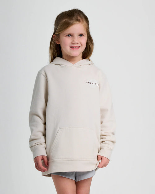 Youth Sun Ripple Fleece Hoodie - Heather Birch