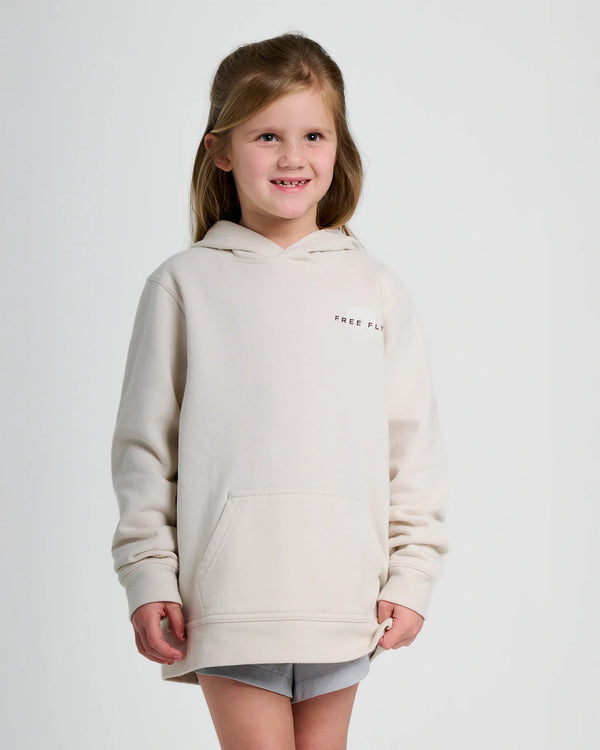 Youth Sun Ripple Fleece Hoodie - Heather Birch