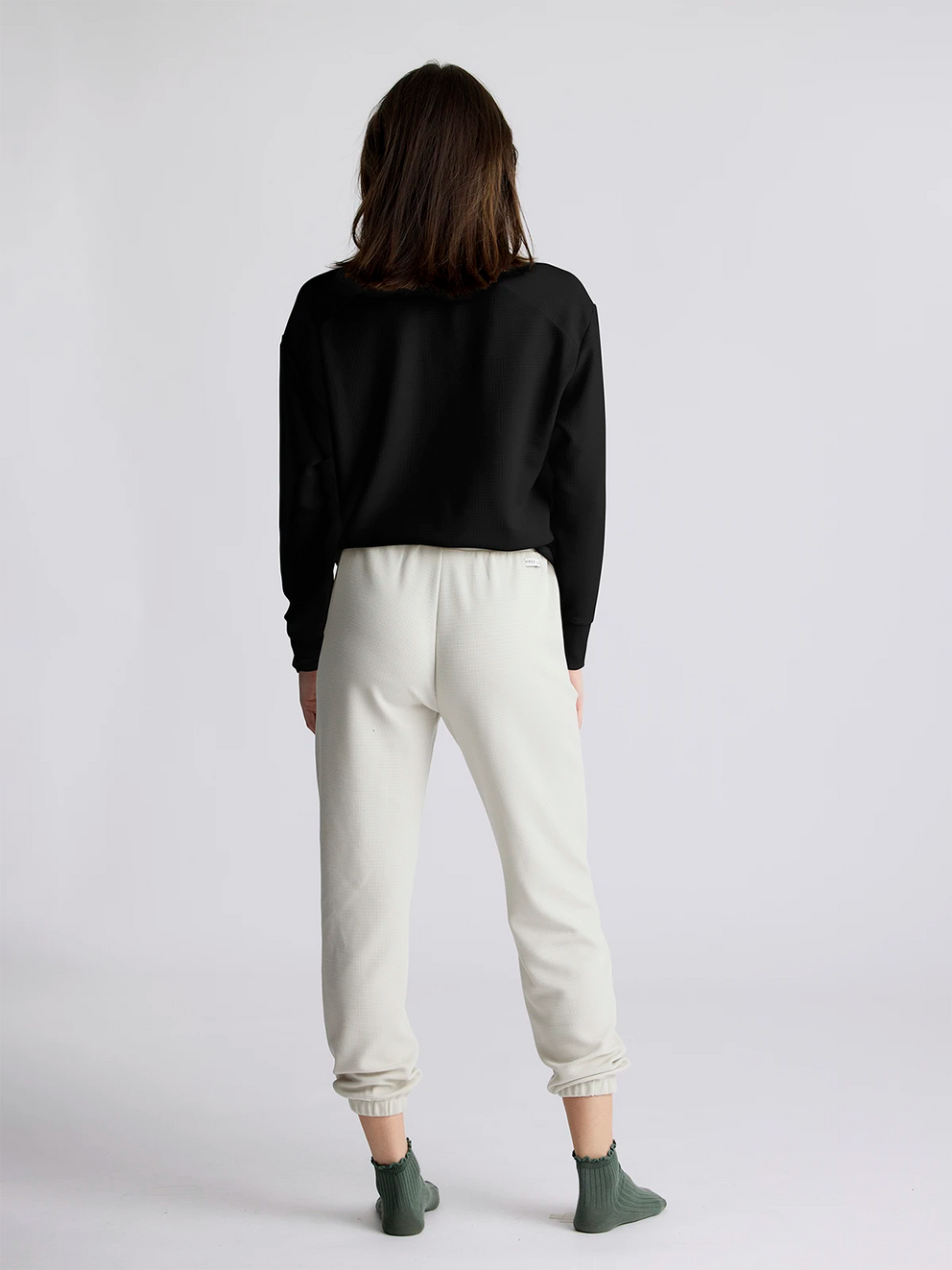 WNEEDU Hauts en tricot gaufré pour femmes – Chemisiers décontractés à WNEEDU Hauts en tricot gaufré pour femmes – Chemisiers décontractés à