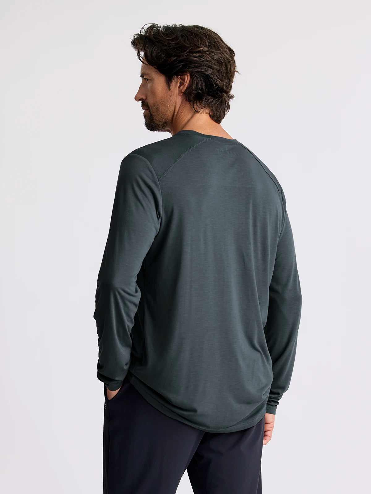 Men's Bamboo Lightweight Long Sleeve - Midnight