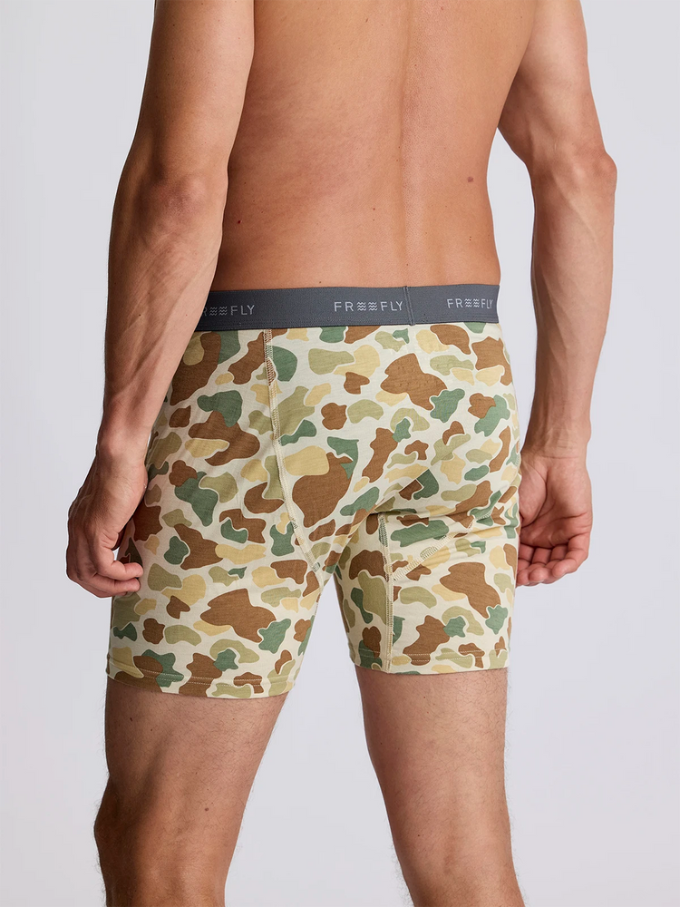 Men's Bamboo Motion Boxer Brief - Vintage Camo