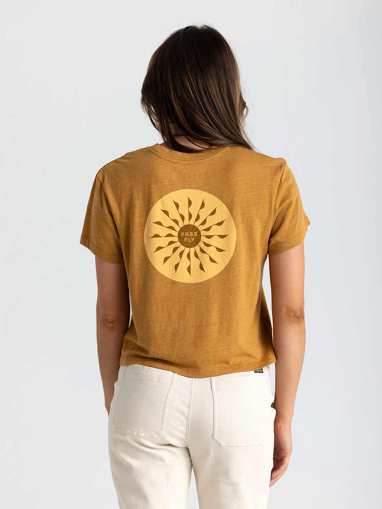 Women's Sol Tee - Heather Ochre