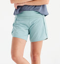 Women's Bamboo-Lined Breeze Short – 6" - Sea Glass