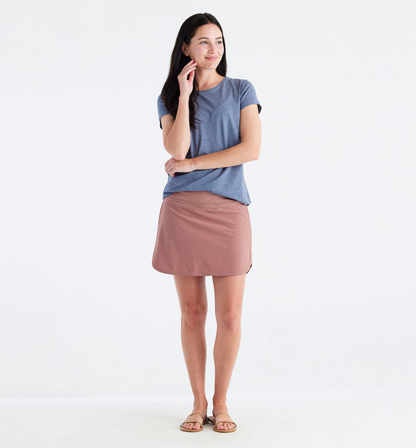 Women's Bamboo-Lined Breeze Skort - Light Sangria