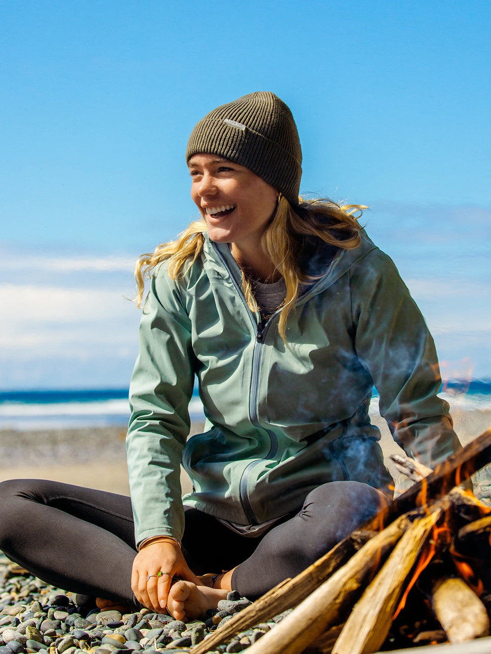 Women's Cloudshield Rain Jacket Ocean Mist – Free Fly Apparel