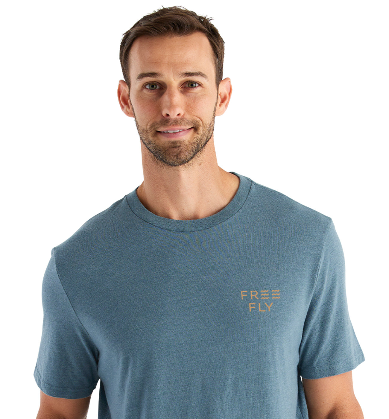 Day On The Water' Fishing T-Shirt - Slate Blue L