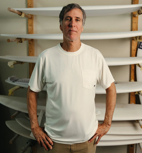 Men's Bamboo Flex Pocket Tee - Heather Agave Green