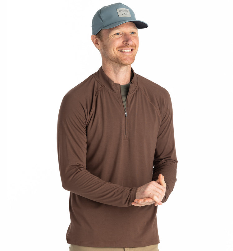 Men's Bamboo Flex Quarter Zip - Mustang