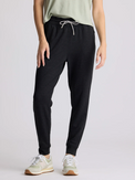 Women's Bamboo Lightweight Fleece Jogger - Heather Black