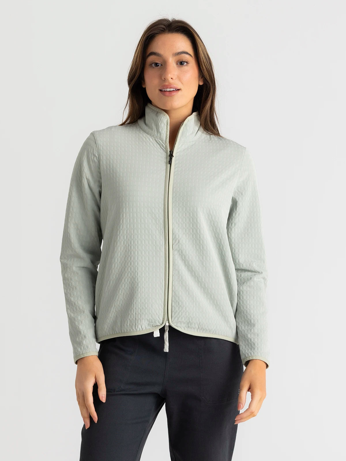 Women s Gridback Fleece Jacket Desert Sage Free Fly Apparel