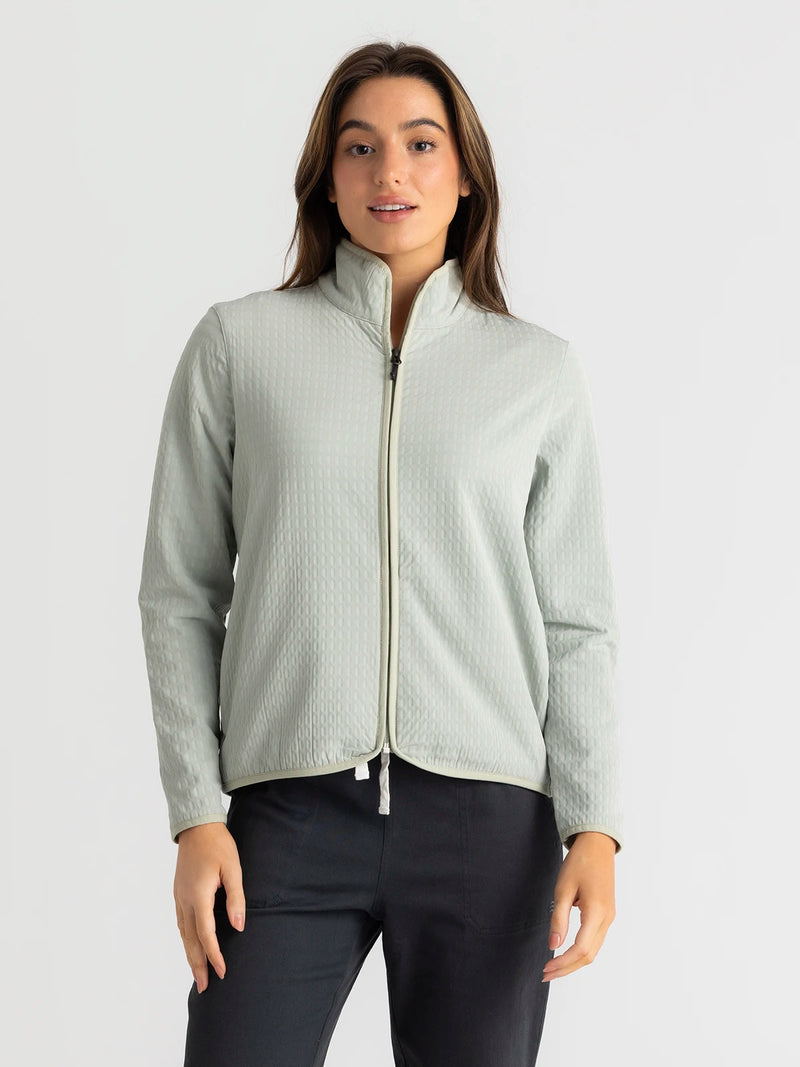 Women's Gridback Fleece Softshell Jacket - Desert Sage