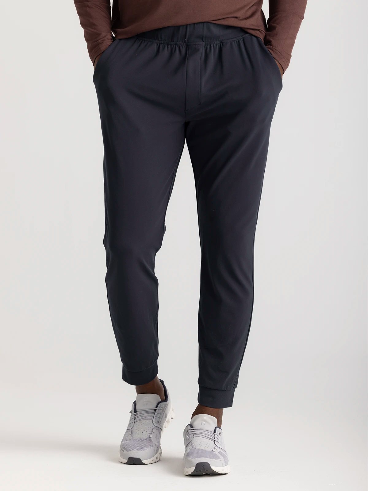 Joggers with fly sale