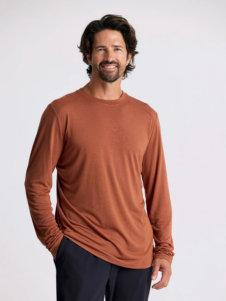 Men's Bamboo Lightweight Long Sleeve - Adobe