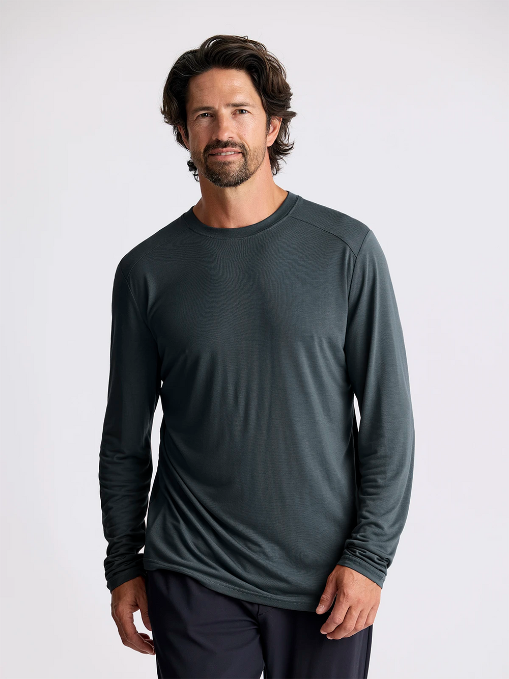 Men's Bamboo Lightweight Long Sleeve - Midnight second image