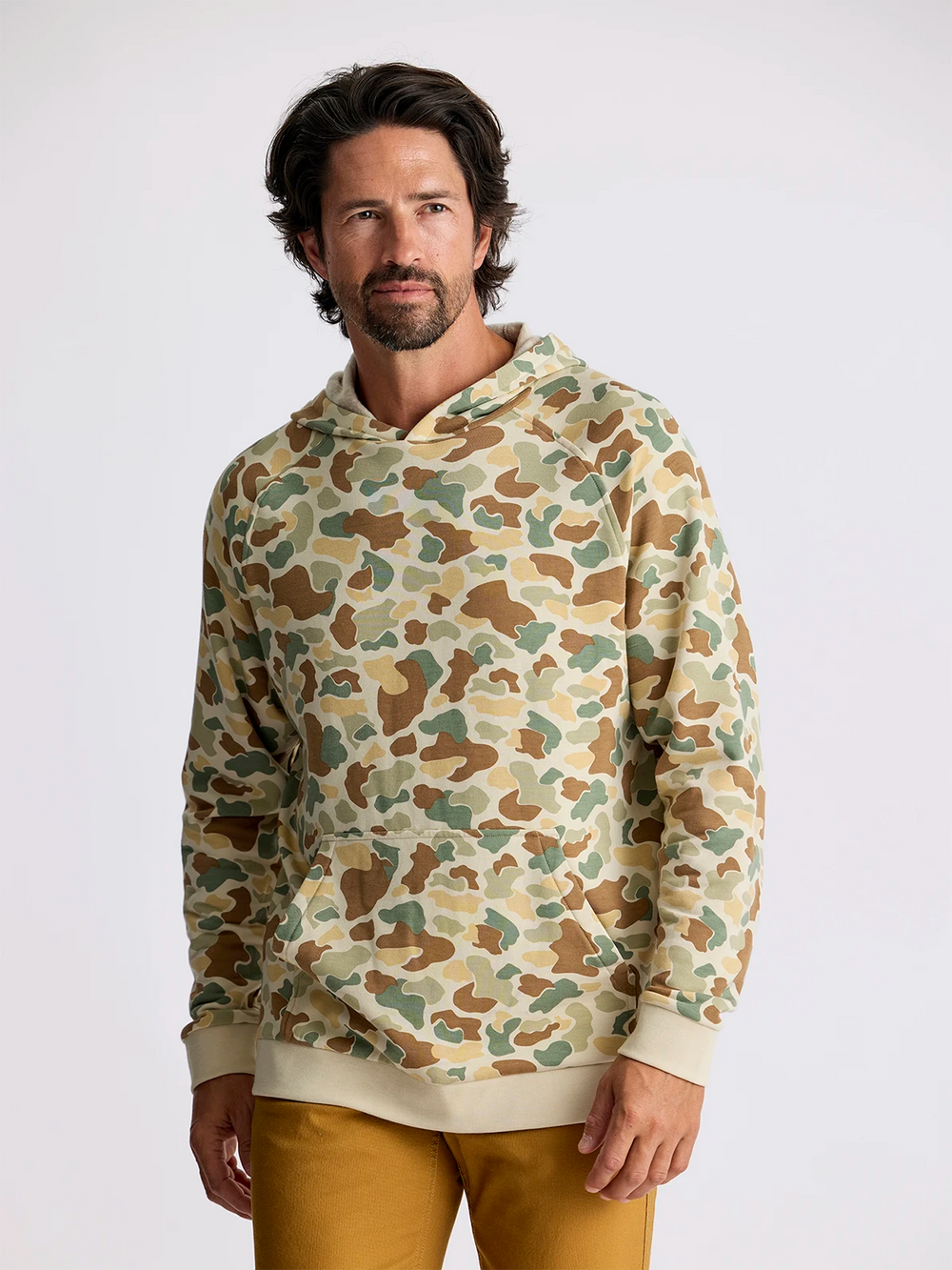 Men's Bamboo Lightweight Fleece Hoodie - Vintage Camo second image