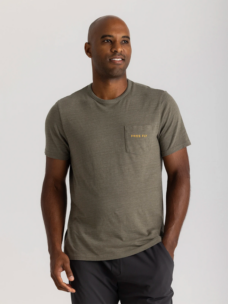 Downstream Pocket Tee - Heather Fatigue