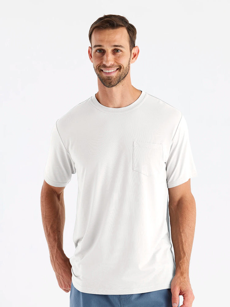 Men's Bamboo Flex Pocket Tee - Bright White