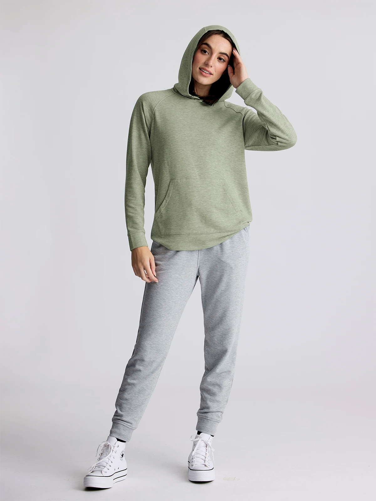 Women's Bamboo Lightweight Fleece Hoodie - Desert Sage