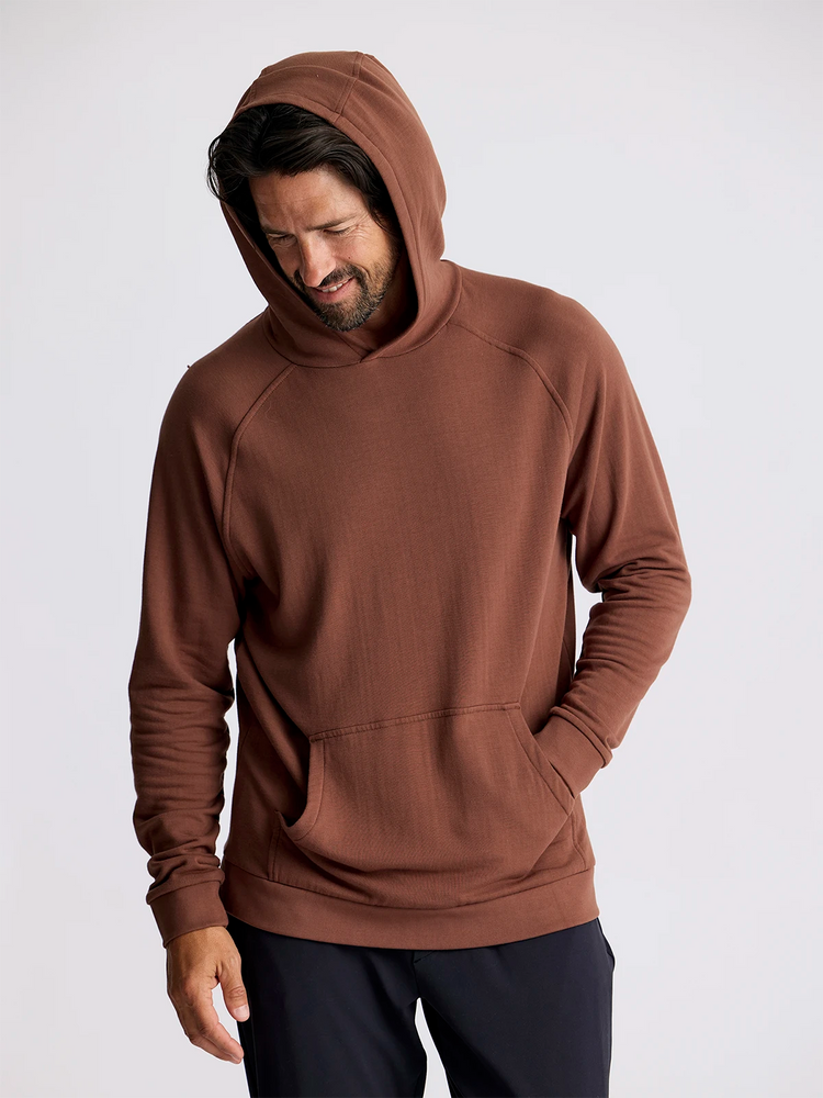 Men s Bamboo Lightweight Fleece Hoodie Chestnut Free Fly Apparel