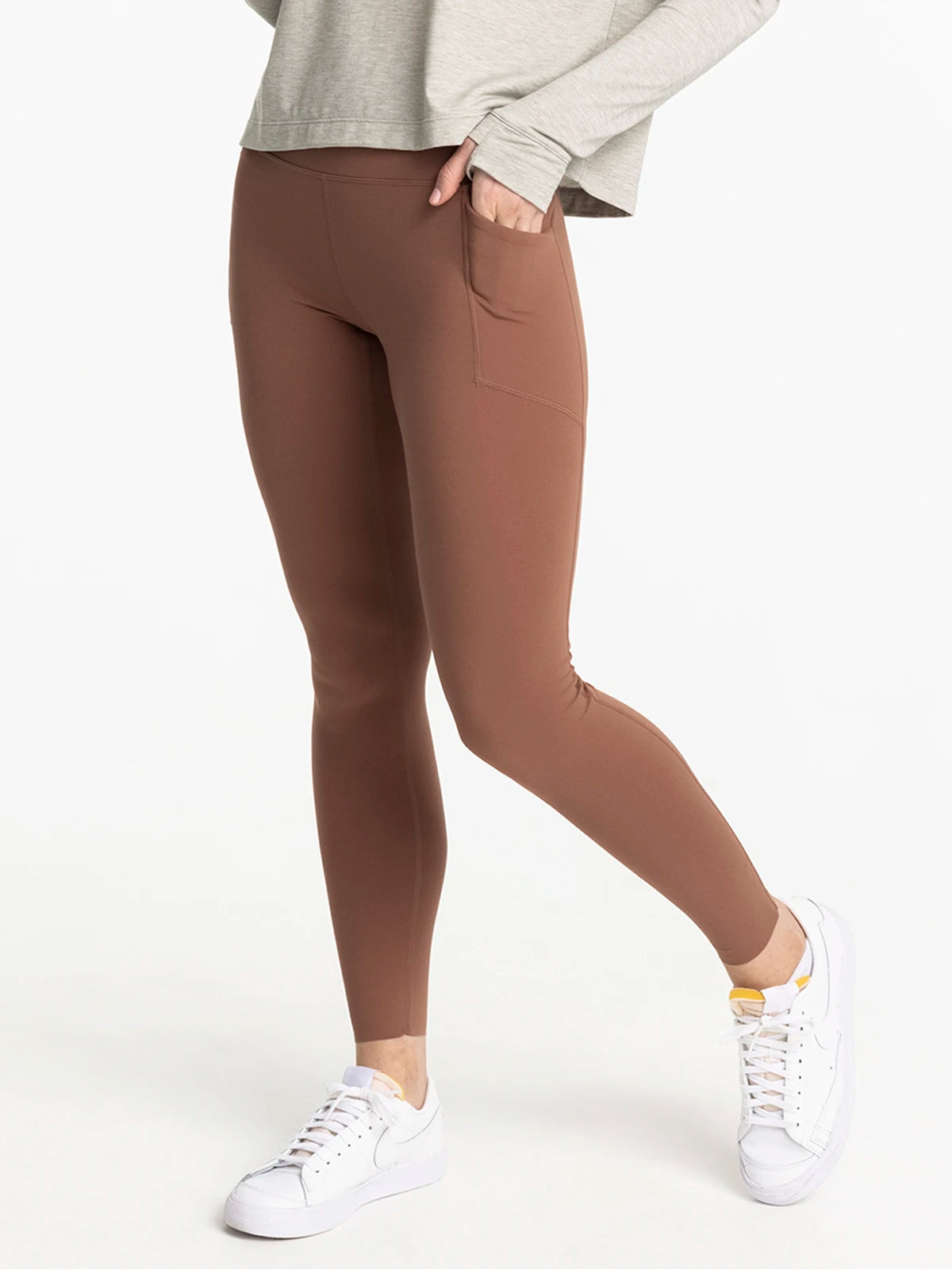 Women's All Day Pocket Legging - Baltic Amber